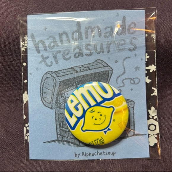 Lemonhead Candy - Handmade Button - Picture 4 of 6